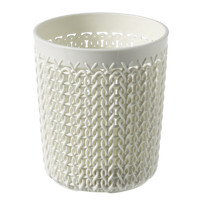 藤栄 ラウンドホルダー 0．6L Knit ホワイト ﾆﾂﾄﾗｳﾝﾄﾞﾎﾙﾀﾞ-06LWH
