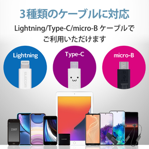 エレコム AC充電器(3．6A/Aポート×3) ブラック MPA-ACU12BK-イメージ8