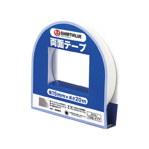 スマートバリュー 両面テープ 15mm×20m FC28253-B049J-イメージ1