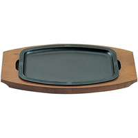 アサヒ 鉄 ステーキ皿 A-120-33 長角筋入 FC726LS-6417500