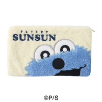 バンダイ パペットスンスン もこもこフラットポーチ ﾊﾟﾍﾟﾂﾄｽﾝｽﾝﾌﾗﾂﾄﾎﾟ-ﾁ