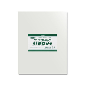 シモジマ クリスタルパック 216×277mm 100枚×10袋 S21.6-27.7 FC48133-006752810-イメージ1