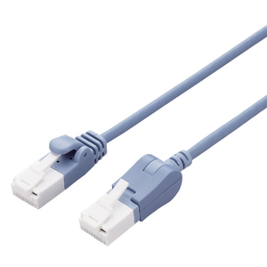 エレコム スイングコネクターLANケーブル(Cat6A準拠) 1．0m ブルー LD-GPATSV/BU10-イメージ1