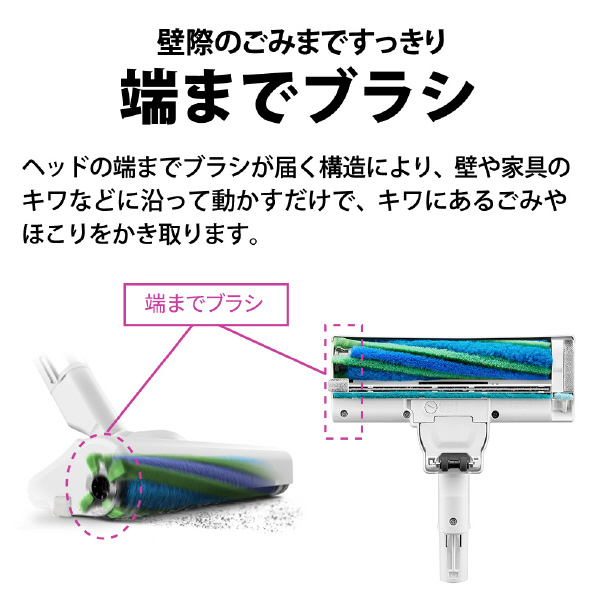 シャープ サイクロン式コードレススティッククリーナー RACTIVE Air POWER ホワイト系 ECSR9W RACTIVE Air