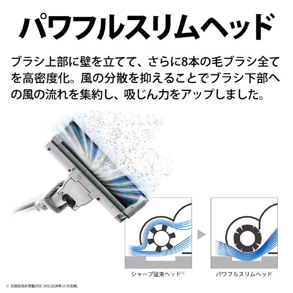 シャープ サイクロン式コードレススティッククリーナー RACTIVE Air POWER ホワイト系 ECSR9W RACTIVE Air