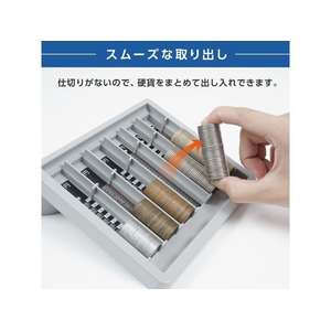 カール事務器 コインカウンター 硬貨専用 グレー FC774SU-CX-004-D-イメージ4