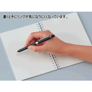コクヨ ソフトリングノート クリア (方眼ドット罫)B6 80枚 F043883-ｽ-SV548WT-T-イメージ5