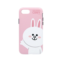 LINE FRIENDS iPhone SE(第3世代)/SE(第2世代)/8/7用ケース DUAL GUARD ベーシック コニー KCL-LBA014