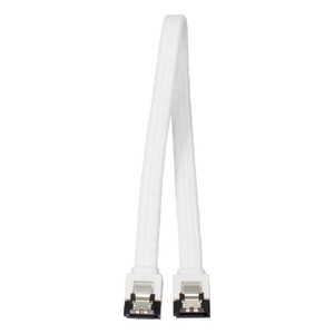 アイネックス ラッチ付 シリアルATAメッシュケーブル(30cm) ホワイト SATM-3103WH-イメージ2