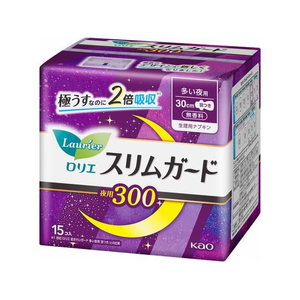 KAO ロリエ スリムガード 多い夜用300 羽つき 15個 F958547-イメージ1