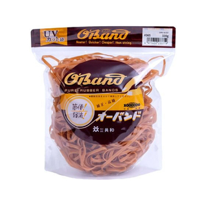 共和 輪ゴム オーバンド 透明袋 #365 アメ 500g FC863SZ-GMA-N-007-イメージ1