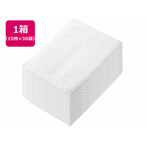 伊藤忠リーテイルリンク 少し厚手のおしぼりタオル ホワイト 10枚入×30袋 FCF835S-AOT-001-イメージ1
