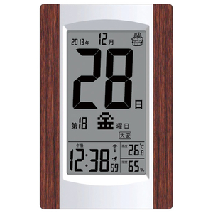 アデッソ デジタル日めくり電波時計 KW9256 アデッソ デジタル日めくり電波時計 KW9256