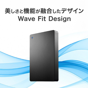 I・Oデータ USB-A対応 ポータブルHDD 5TB ブラック HDPH-UTV5DKB-イメージ7