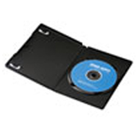 サンワサプライ DVDトールケース(1枚収納・30枚セット) ブラック DVD-TN1-30BKN