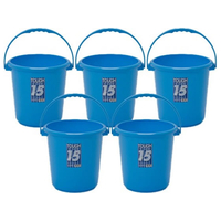 エスコ 15L ポリバケツ(5個) FCJ121N-EA991PD-15