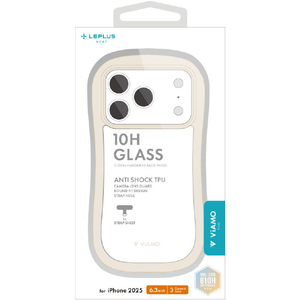 MSソリューションズ iPhone 17 Pro用耐傷・耐衝撃ハイブリッドケース 「ViAMO freely」 ミルクホワイト LN-IP25VMFWH-イメージ1