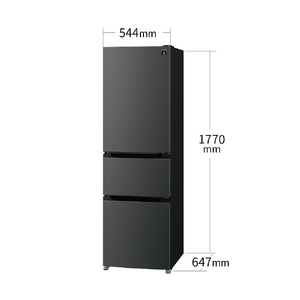 シャープ 【右開き】317L 3ドア冷蔵庫 マットグレー SJ-PT32P-H-イメージ2