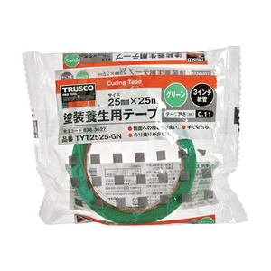 トラスコ 塗装養生用テープ　グリーン　２５Ｘ２５ TRUSCO　塗装養生テープ TYT2525-GN-イメージ2