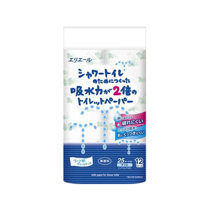 大王製紙 シャワートイレ 吸水力が2倍 12ロール W25m F377255-イメージ1