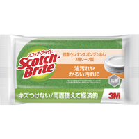 ３Ｍ スコッチ・ブライト 抗菌ウレタンスポンジたわし(リーフ型) グリーン 3M スコッチ・ブライト［［TM上］］“抗菌ウレタンスポンジ” SS-72KG
