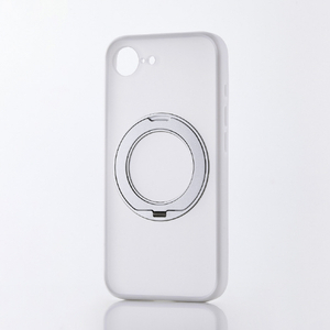 エレコム iPhone 17e/16e用 Grippy ハイブリッドケース フレームカラー 極限 MAGKEEP スタンド ホワイト PM-A25SMGSTKMWH-イメージ1