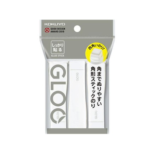 コクヨ グルー スティックのり(しっかり貼る) Sサイズ 3本 FC648SN-ﾀ-G301-3P-イメージ1