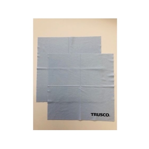 トラスコ中山 TRUSCO メガネふきクロス ブルー 1枚入 サイズ305×305 FC305FT-1952424-イメージ2