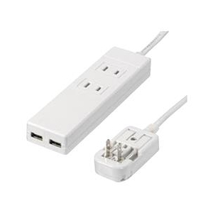 ヤザワ 海外用マルチ変換タップ(2個口・1m) ホワイト HPM6AC2USB2WH ヤザワ 海外用マルチ変換タップ(2個口・1m) ホワイト HPM6AC2USB2WH