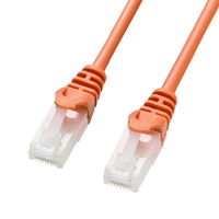 サンワサプライ ツメ折れ防止CAT5eLANケーブル(7m) オレンジ LA-Y5TS-07D
