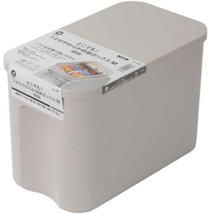 リバティーコーポレーション やわらか 収納ボックス フタ付 M ワームグレー FCF938M-LD-480-イメージ2