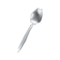 サクライ 18-8 抗菌 先割 給食スプーン 穴無 FC877LS-6502400