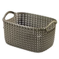 藤栄 ニットスクエアバスケット3L Knit ブラウン ﾆﾂﾄｽｸｴｱﾊﾞｽｹﾂﾄ3ﾌﾞﾗｳﾝ