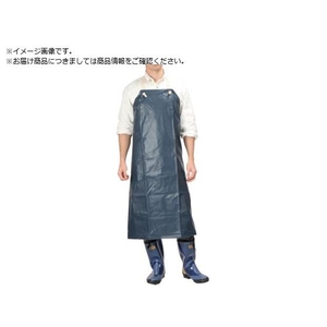 カジメイク 1900 ターポリン胸付前掛 紺 M 1900-55-M FC709UM-1522462-イメージ1