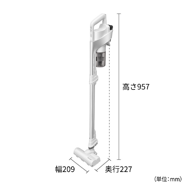 シャープ サイクロン式コードレススティッククリーナー RACTIVE Air ホワイト系 ECAR9W 