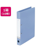 リヒトラブ D型リングファイル A4タテ 背幅34mm 水 10冊 FCG616U-G2220-14