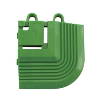 山崎産業 エバック 屋外用マット ライナーハードマット コーナー 緑 FC729JA-3701441