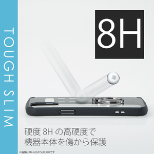 エレコム iPhone 12/12 Pro用ハイブリッドケース TOUGH SLIM フレームカラー リング付き ブラック PM-A20BTSLFCRBK-イメージ4