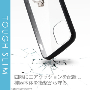 エレコム iPhone 12/12 Pro用ハイブリッドケース TOUGH SLIM フレームカラー リング付き ブラック PM-A20BTSLFCRBK-イメージ5