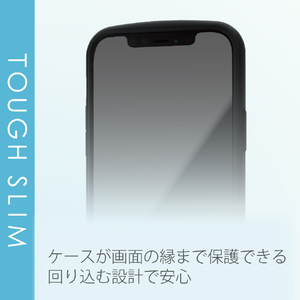 エレコム iPhone 12/12 Pro用ハイブリッドケース TOUGH SLIM フレームカラー リング付き ブラック PM-A20BTSLFCRBK-イメージ6