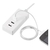 ヤザワ 海外用マルチ変換タップ(USB3ポート・1m) ホワイト HPM6USB3WH-イメージ2