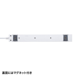 サンワサプライ 雷ガードタップ(2P・10個口・1m) TAP-SP217-1-イメージ8