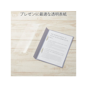 プラス P.P.レポートファイル A4タテ 2穴 120枚収容 ブルー 10冊 1箱(10冊) F885726-82004FL101RT-イメージ3