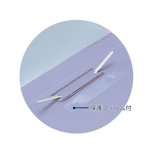 プラス P.P.レポートファイル A4タテ 2穴 120枚収容 ブルー 10冊 1箱(10冊) F885726-82004FL101RT-イメージ5