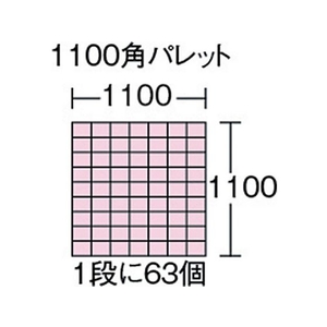三甲 ネスティングコンテナー 200105 サンバケット#1Nイエロー FC254GA-3424855-イメージ2