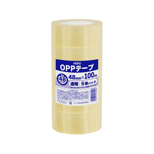 ヘイコー OPPテープ 48μ 48mm×100m 透明5巻 FCK306A-2079051-イメージ1