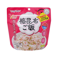 サタケ 非常食 マジックライス ななこめっつ 梅昆布ご飯 70g7年保存 FCF545V-1FMR31104AE