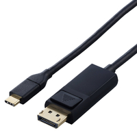 エレコム USB Type-C(TM) - DisplayPort(TM)変換ケーブル(1.0m) ブラック CAC-CDP10BK2