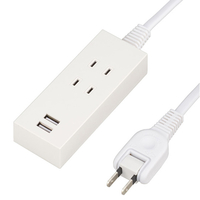 ヤザワ 2AC2USB2．1A1．5m ホワイト Y024015WH2U