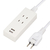 ヤザワ 2AC2USB2．1A1．5m ホワイト Y024015WH2U-イメージ1